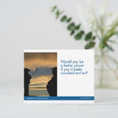 ゴルフは郵便はがきを遊ばします ポストカード (スタンド正面)