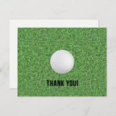 ゴルフは郵便はがき感謝していしています サンキューカード (正面/裏面)