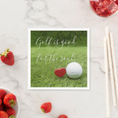 ゴルフは魂のナプキンに良い スタンダードカクテルナプキン (インサイチュ)