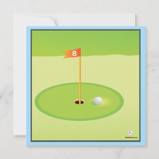 ゴルフへの愛の招待状 招待状 (裏面)