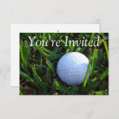 ゴルフへの招待 招待状 (正面/裏面)