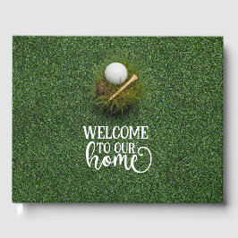 ゴルフへようこそ私たちのホームゴルファーに緑の草 ゲストブック