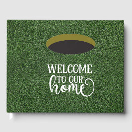 ゴルフへようこそ私たちのホームゴルファーに緑の草 ゲストブック