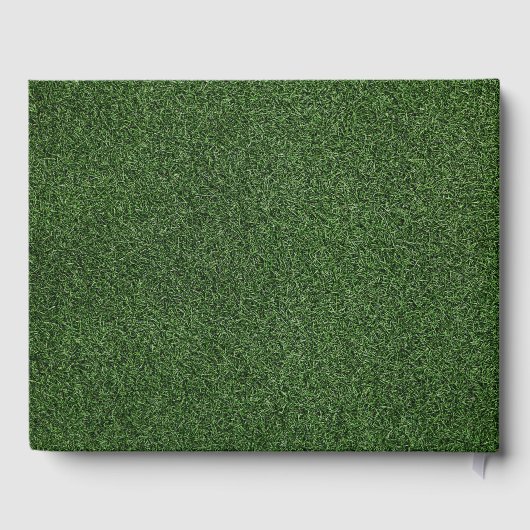 ゴルフへようこそ私たちのホームゴルファーに緑の草 ゲストブック (裏面)