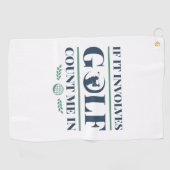 ゴルフもしで私を数え込む ゴルフタオル (横)