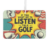 ゴルフもしギフトを聞話せ カーエアーフレッシュナー (裏面)