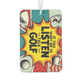 ゴルフもしギフトを聞話せ カーエアーフレッシュナー (裏面)