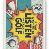 ゴルフもしギフトを聞話せ シール (正面)