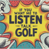 ゴルフもしギフトを聞話せ シール (正面)