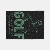 ゴルフもしTが簡単お母さんって呼ぶの フリースブランケット (正面(横))