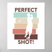 ゴルフやる気を起こさせることわざゴルフ引用文 ポスター (正面)