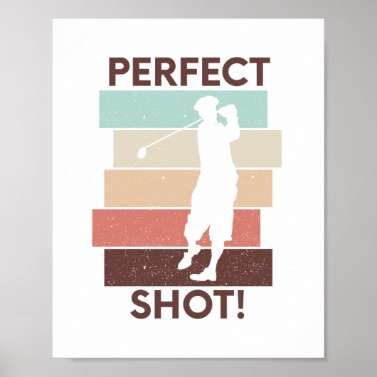 ゴルフやる気を起こさせることわざゴルフ引用文 ポスター (正面)