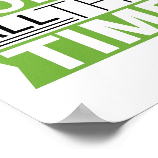 ゴルフやる気を起こさせる恋人引用文ことわざ ポスター (角)