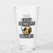 ゴルフやビールに気が散りやすい タンブラーグラス (裏面)