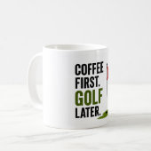 ゴルフよりコーヒー派 コーヒーマグカップ (正面左)