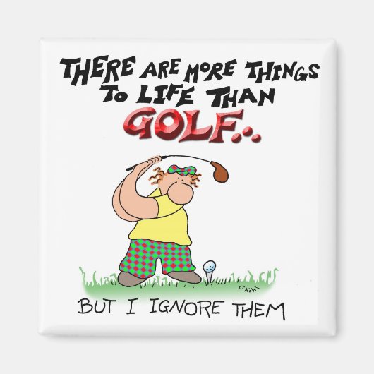 ゴルフより多くの事 マグネット (正面)