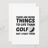 ゴルフより生き生きとしたもの 案内状 (正面/裏面)