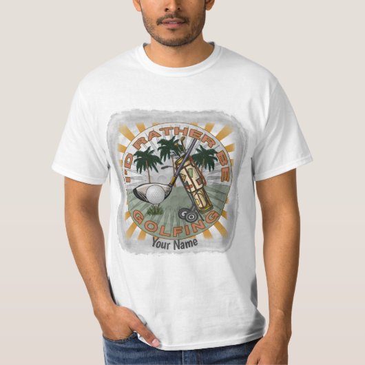 ゴルフをしていたい Tシャツ (正面)