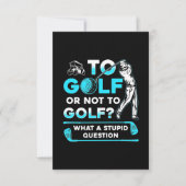ゴルフをするかしないか 出欠カード (正面)