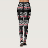 ゴルフをすることは私が考えるために気になるよりより多くの生命を救いました レギンス (裏面)