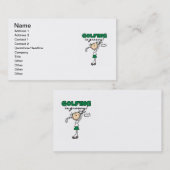 ゴルフをすることは素晴しいです 名刺 (正面/裏面)