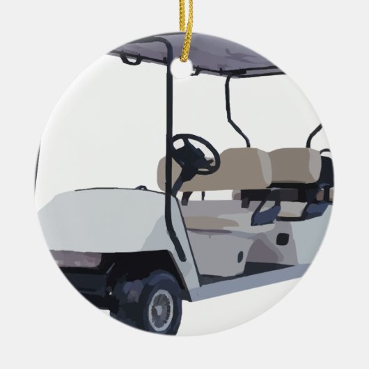 ゴルフをすることを行こう セラミックオーナメント (正面)