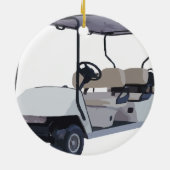 ゴルフをすることを行こう セラミックオーナメント (裏面)