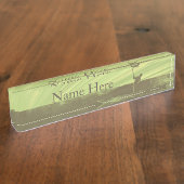 ゴルフをすること デスクネームプレート (側面)