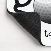 ゴルフをするために強制働くために生まれて下さい マウスパッド (コーナー)