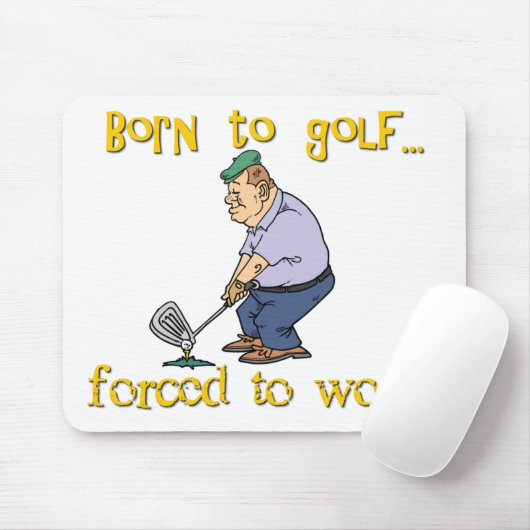 ゴルフをするために生まれて下さい マウスパッド (マウス)
