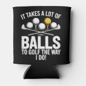 ゴルフをするにはたくさんのボールが必要 Funny Golf ゴルフ 缶クーラー (正面)