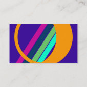 ゴルフをするゴルフゴルファーの接触の名刺カード 名刺 (裏面)