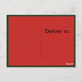 ゴルフをするサンタのポストカード ポストカード (裏面)