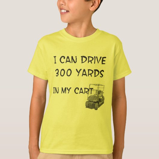 ゴルフをするドライブ Tシャツ (正面)