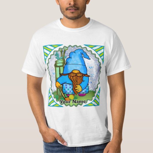 ゴルフをするノームTシャツ Tシャツ (正面)