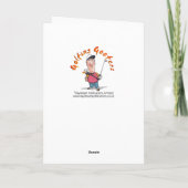 ゴルフをするバースデー・カード カード (裏面)