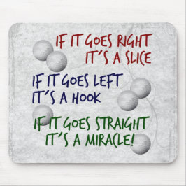 ゴルフをする奇跡 マウスパッド