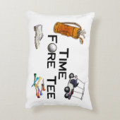 ゴルフをする時間の前部のティー アクセントクッション (裏面(縦))