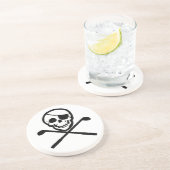 ゴルフをする海賊海賊旗のコースター コースター (側面)