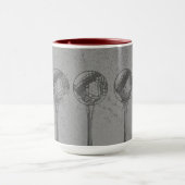 ゴルフをする球 マグカップ (中央)