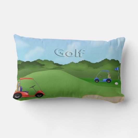 ゴルフをする腰神経の枕 ランバークッション (裏面)