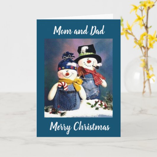 ゴルフをする親にクリスマスを祝う カード (黄色い花)