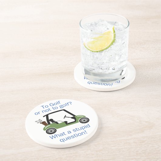 ゴルフをする コースター (側面)