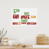 ゴルフをする ポスター (キッチン)