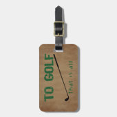 ゴルフをする ラゲッジタグ (正面縦)