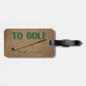 ゴルフをする ラゲッジタグ (裏面横)