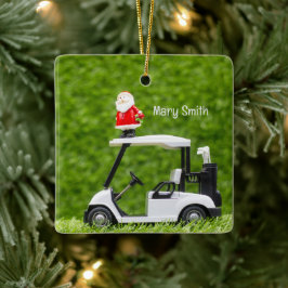 ゴルフをテーマにしたクリスマスギフトをゴルファーのために セラミックオーナメント