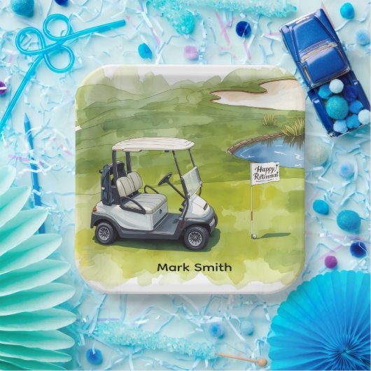 ゴルフをテーマにしたゴルフの引退 ペーパープレート (パーティー)