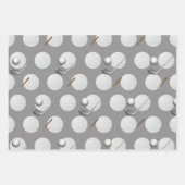 ゴルフをテーマにしたゴルフクリスマス ラッピングペーパーシート (正面2)