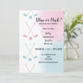 ゴルフをテーマにしたジェンダーの明かす 招待状 (スタンド正面)